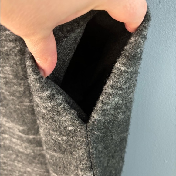 Lucky Brand Womens Gray Black Open Front Shawl Sweater Vest Size XS/S Wool Blend - Picture 5 of 6